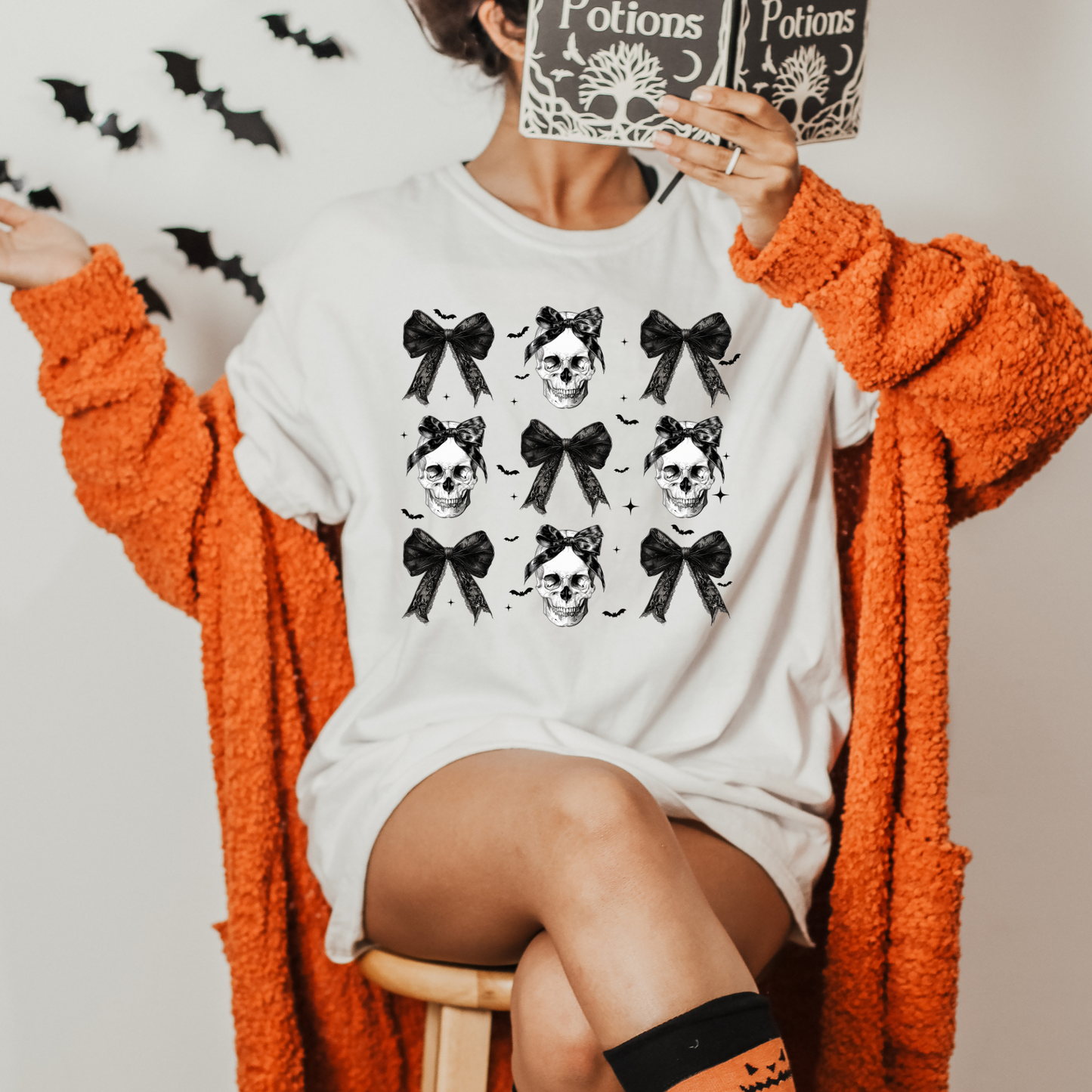 Skeleton and Bows Tshirt