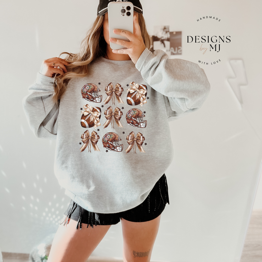 Football and Bows Sweatshirt
