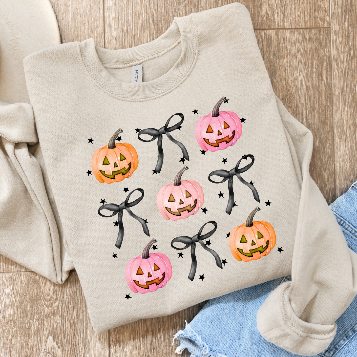 Pumpkins and Bows Sweatshirt