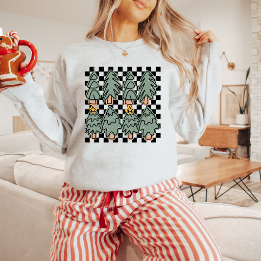 Checkered Trees Sweatshirt