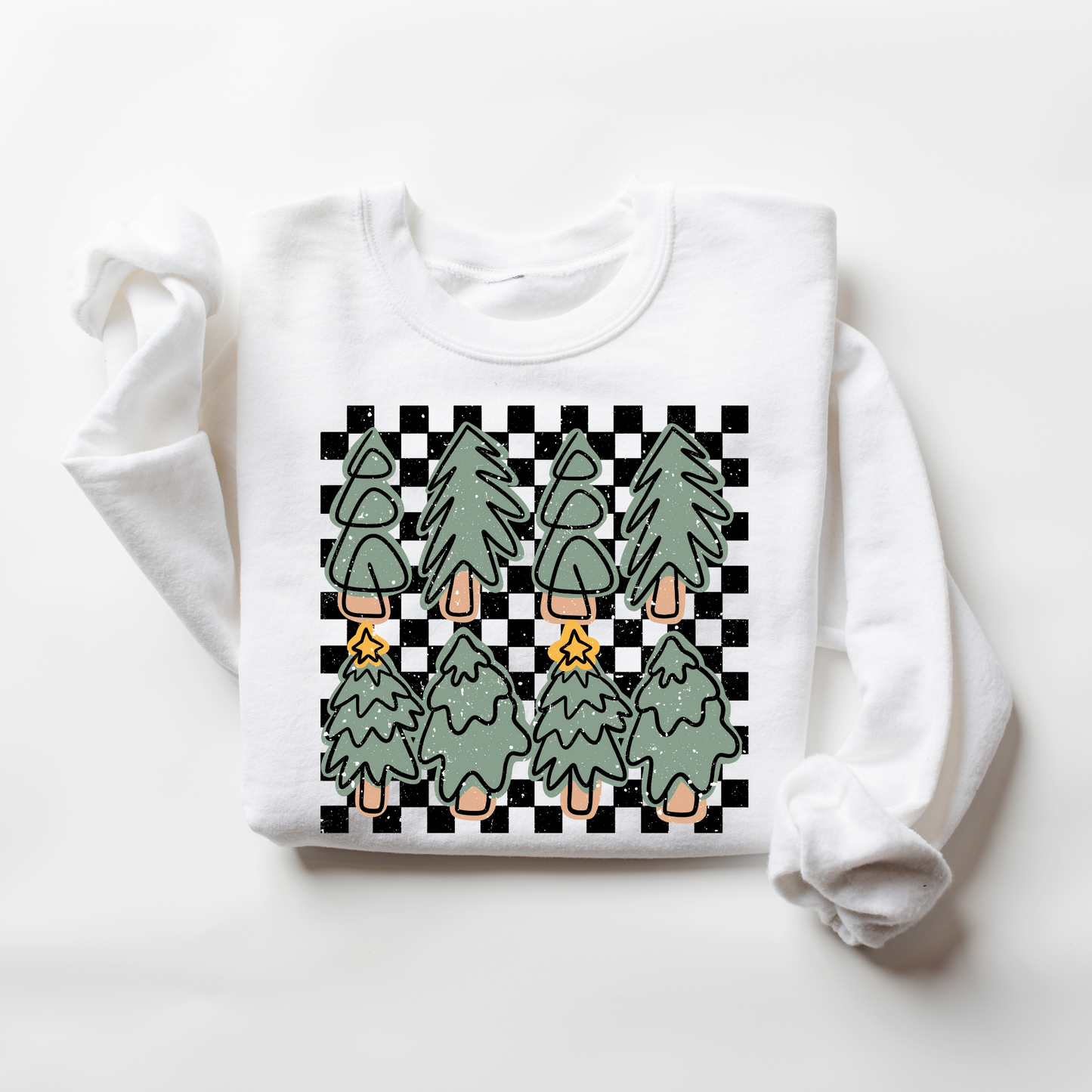Checkered Trees Sweatshirt
