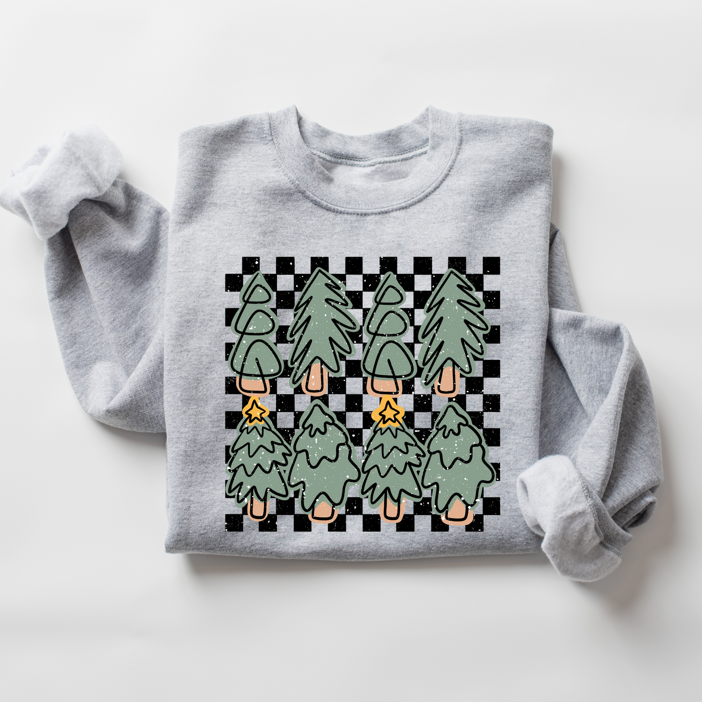 Checkered Trees Sweatshirt