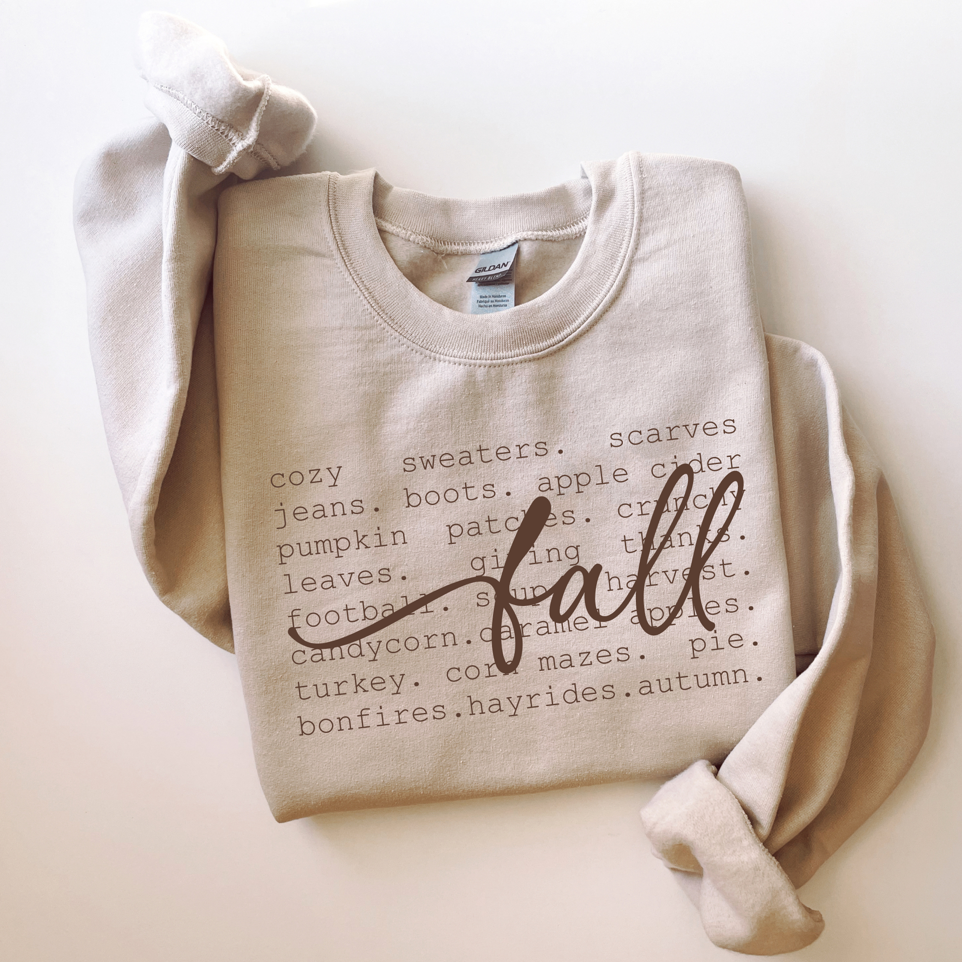 Fall Cozy Sweatshirt- Words