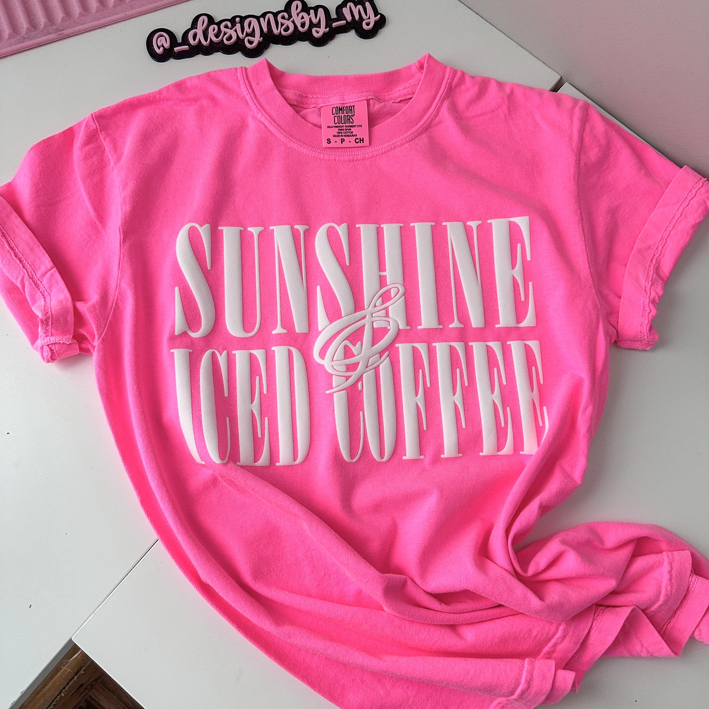 Sunshine & Iced Coffee Puff Print