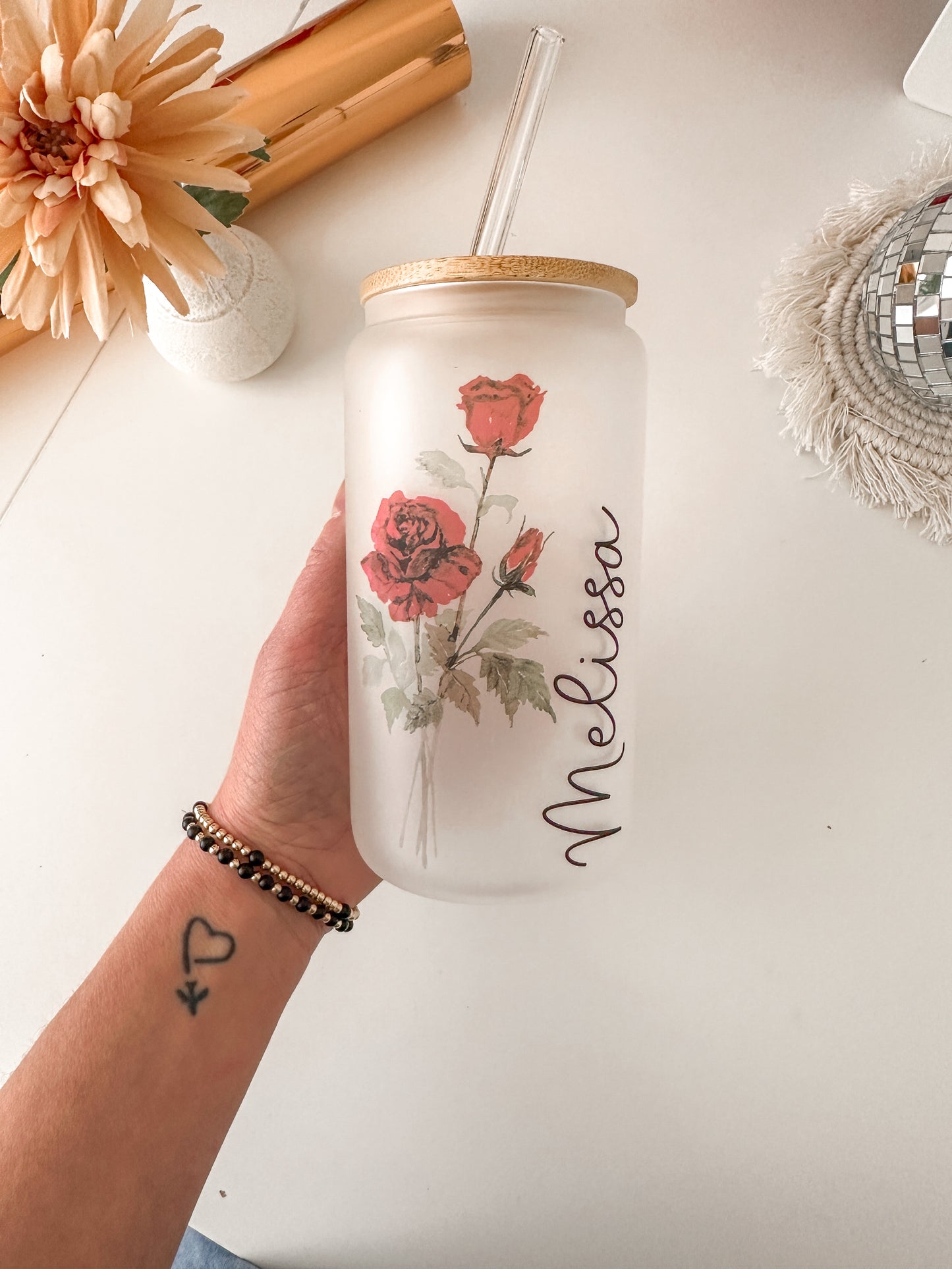 Birth Flower Tumbler