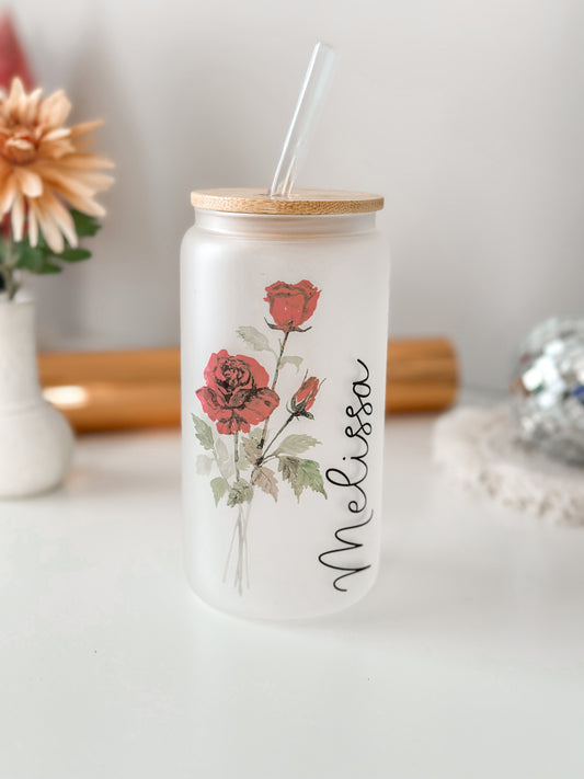 Birth Flower Tumbler