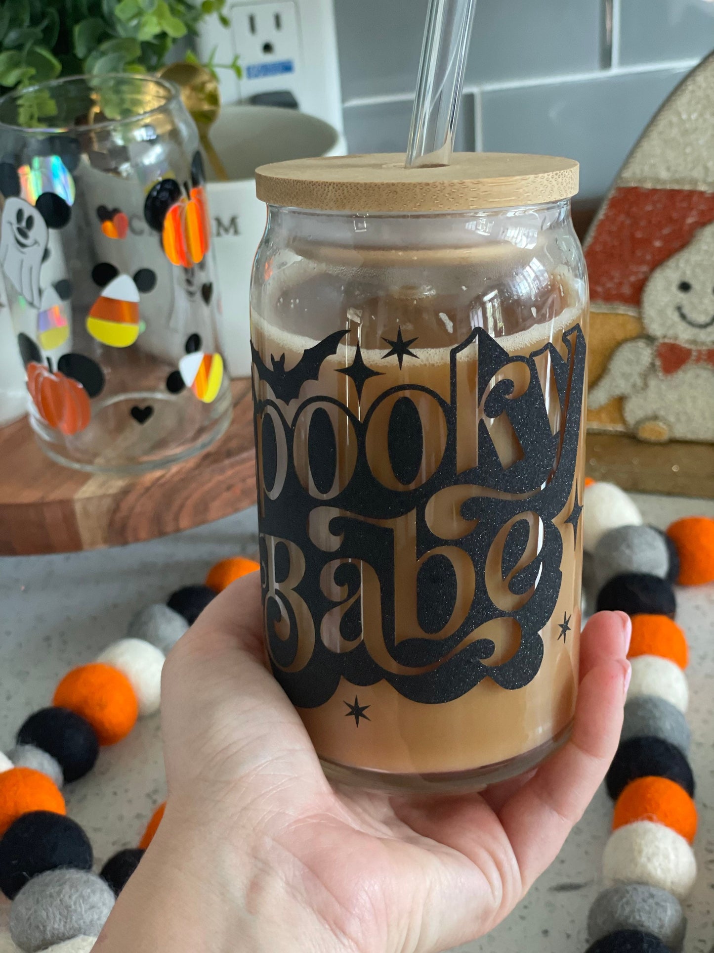 Spooky babe glass Cup