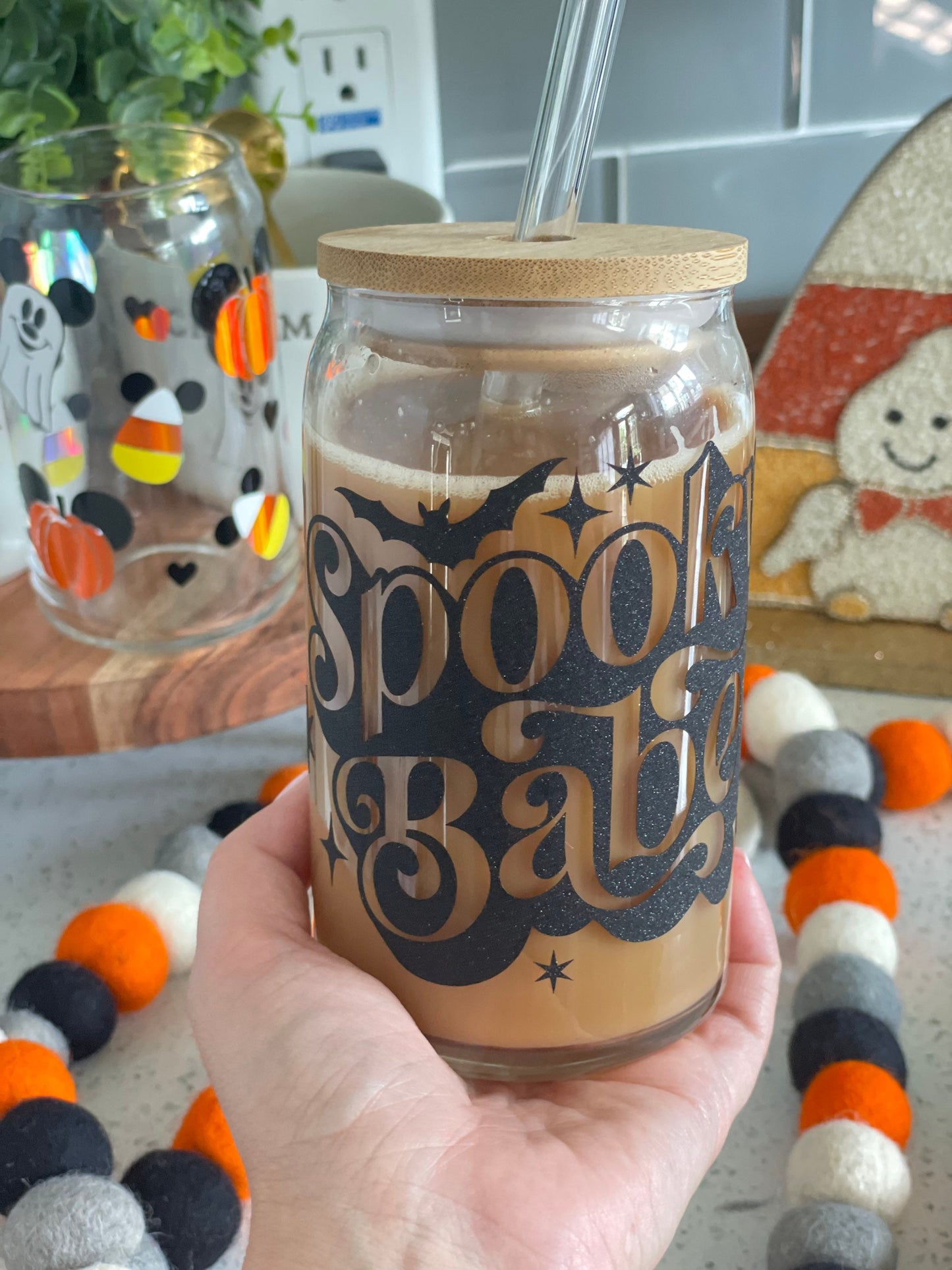 Spooky babe glass Cup