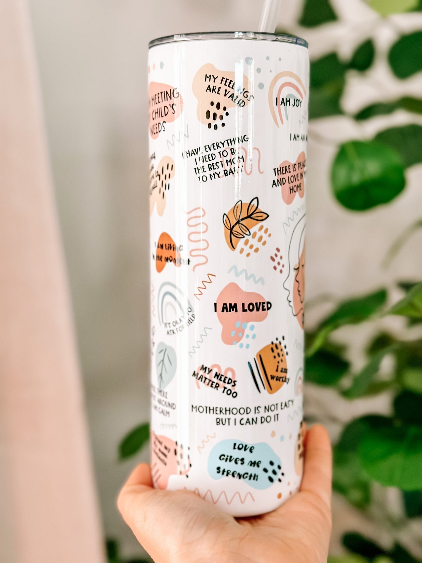 Mom Daily Affirmations tumbler 20oz