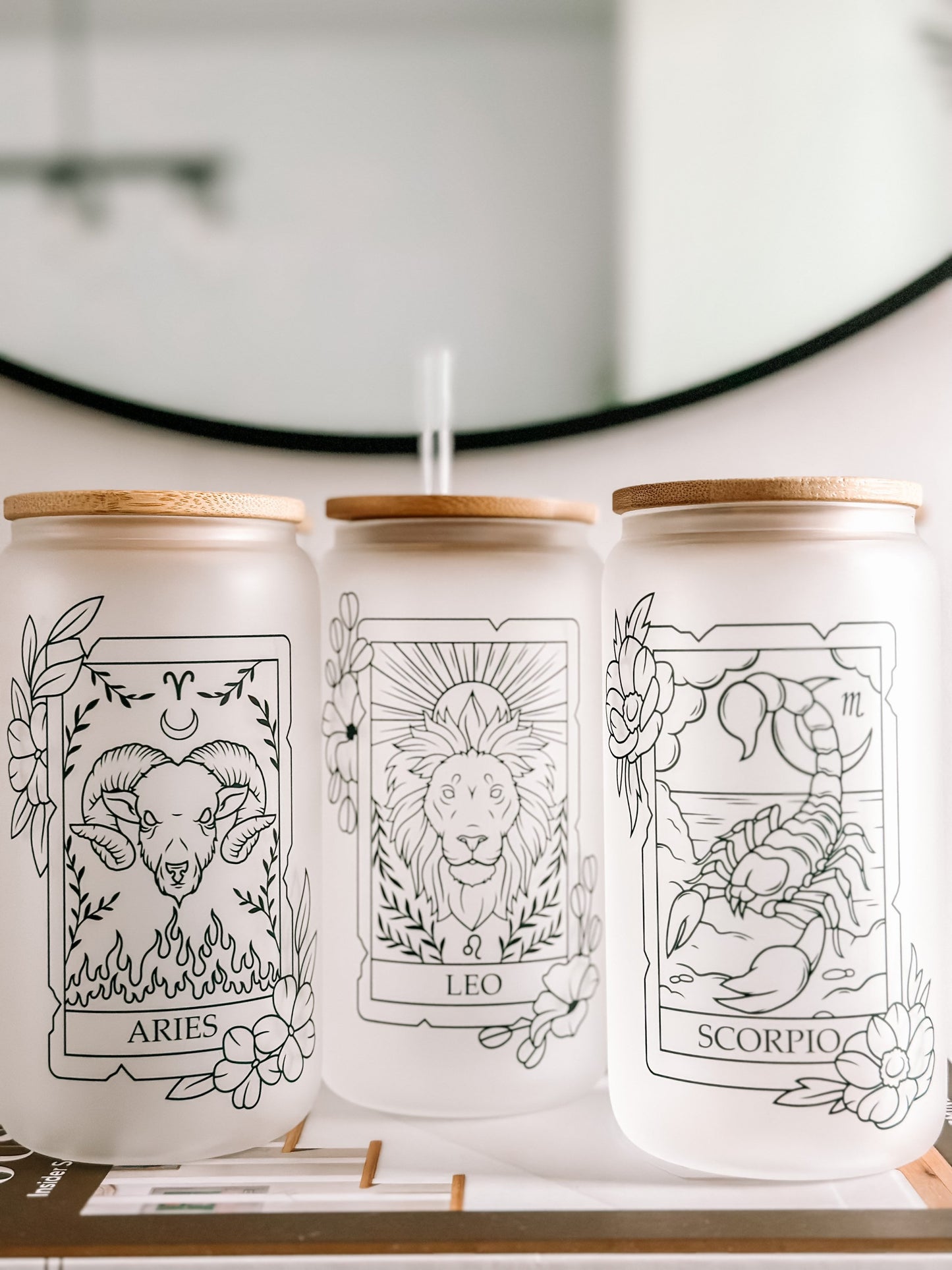 Zodiac Frosted Tumbler 16oz