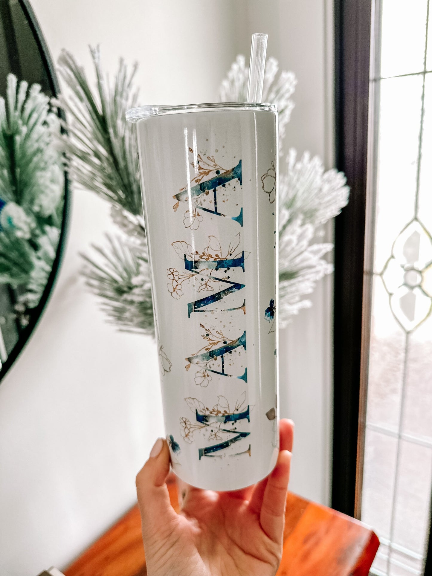 MAMA floral Tumbler