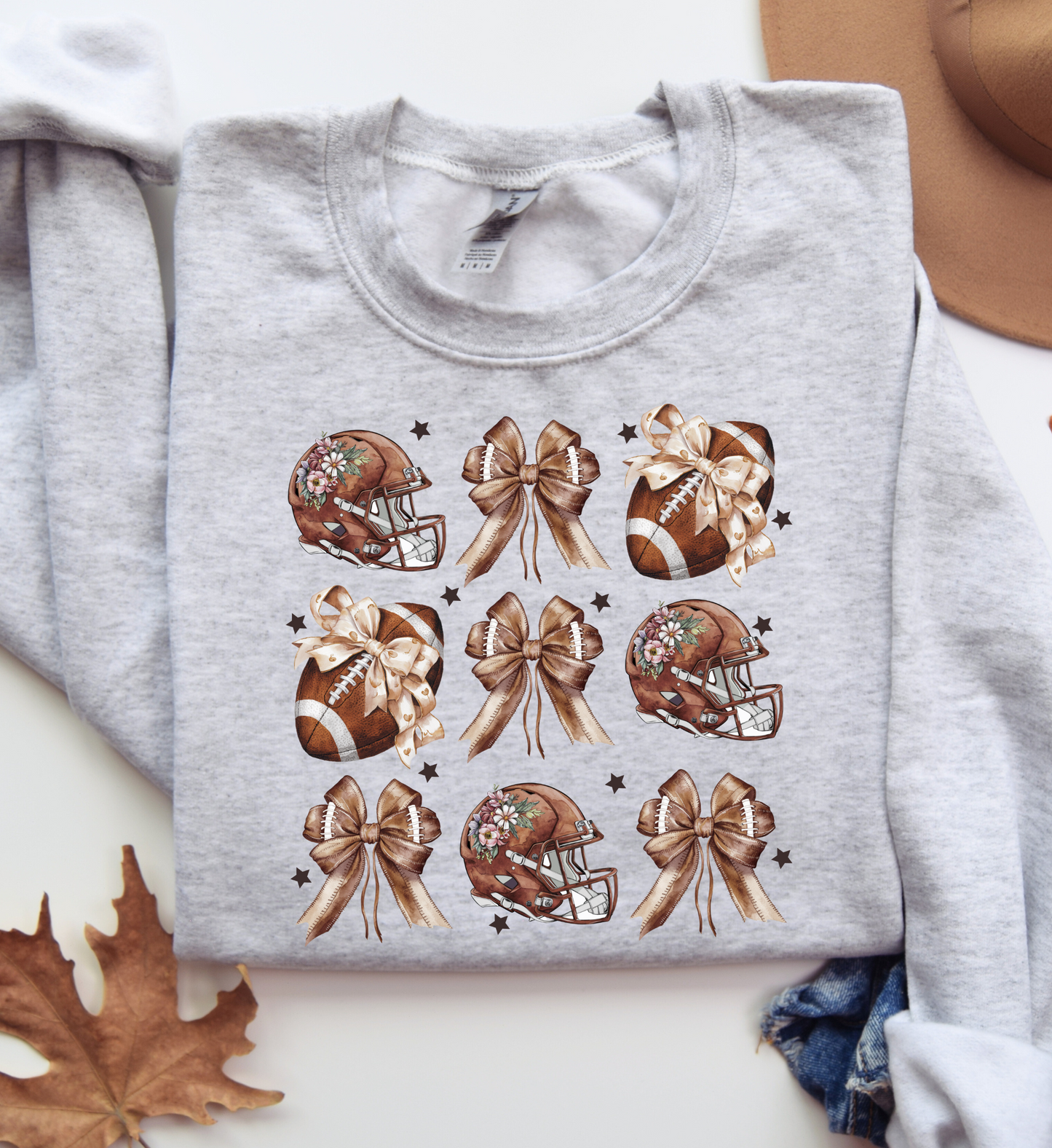 Football and Bows Sweatshirt