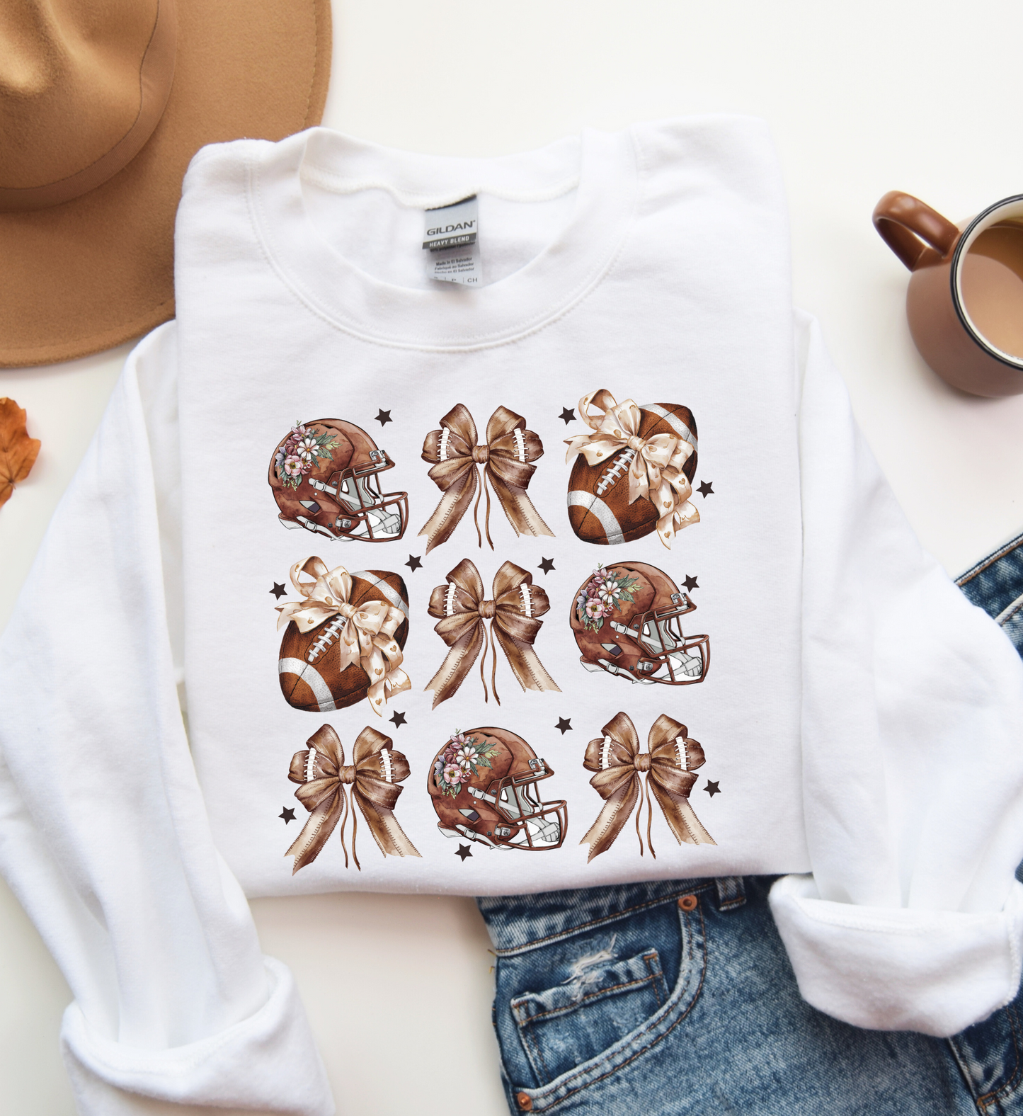 Football and Bows Sweatshirt