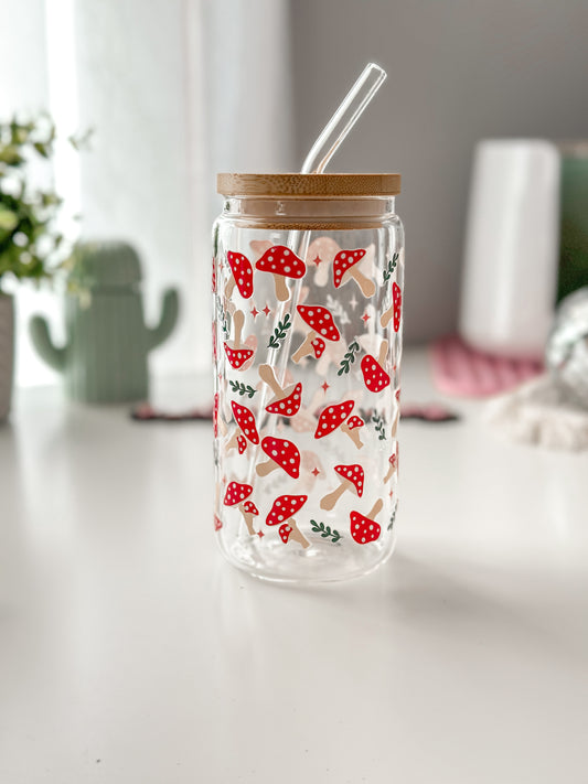 Cottagecore  Glass Cup