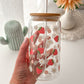 Strawberry and Flowers Tumbler