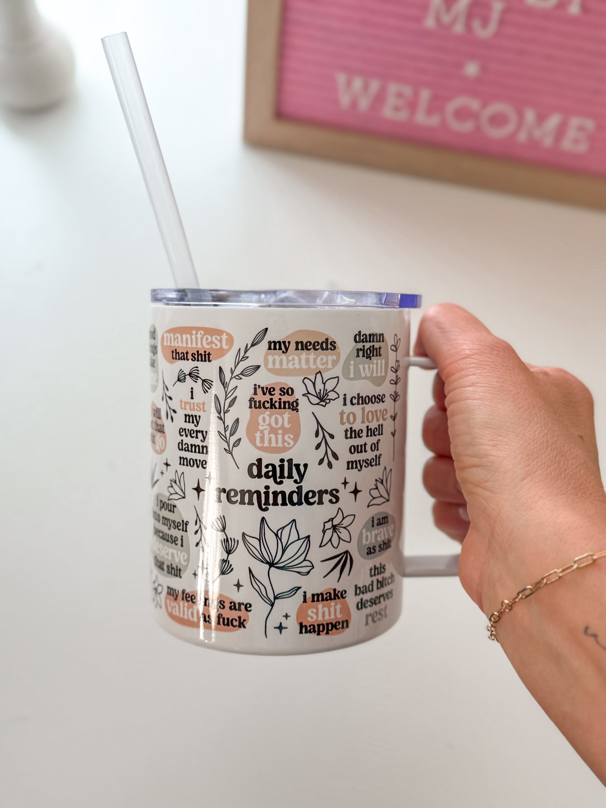 Daily reminders Travel Mug