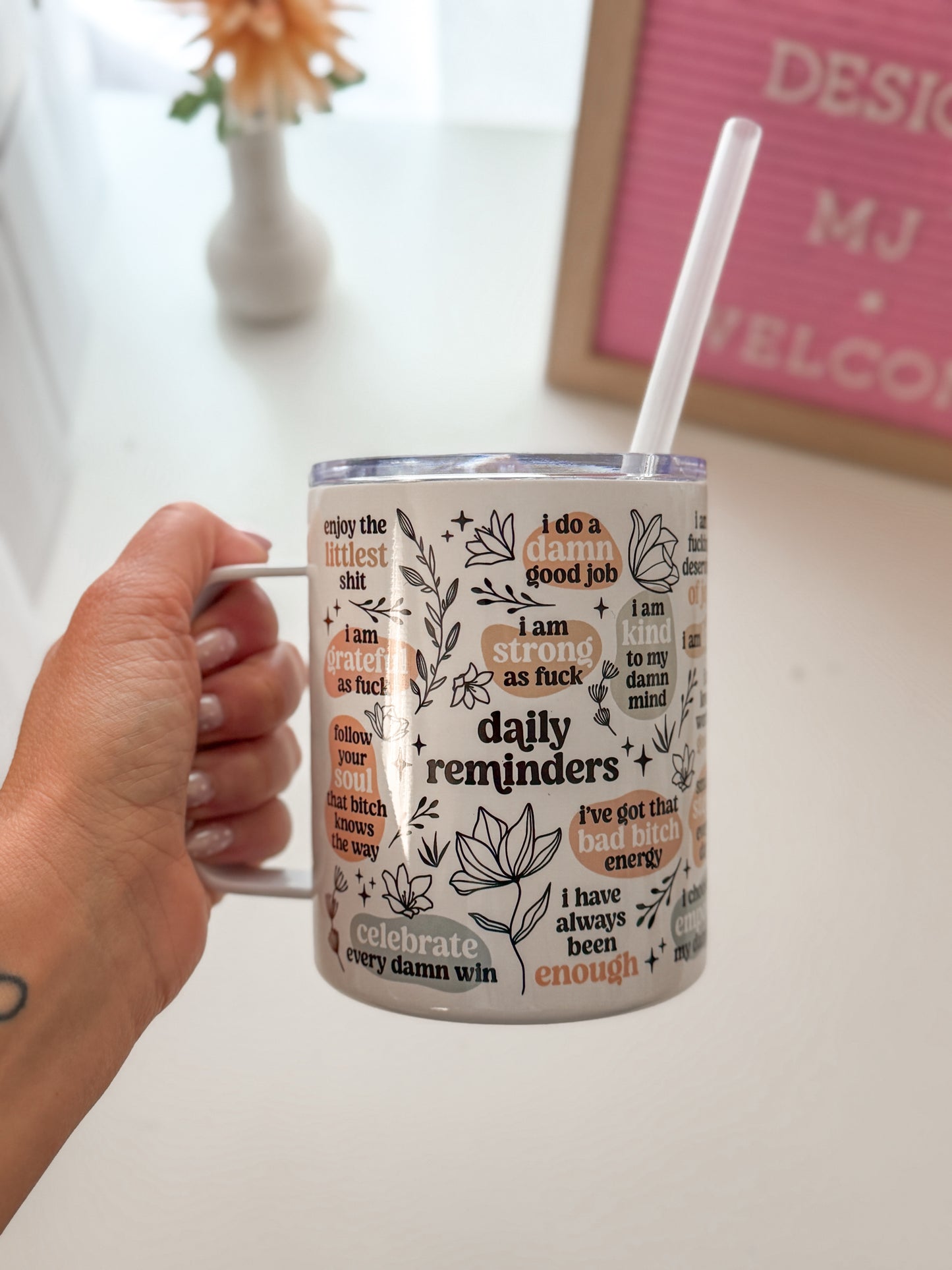 Daily reminders Travel Mug