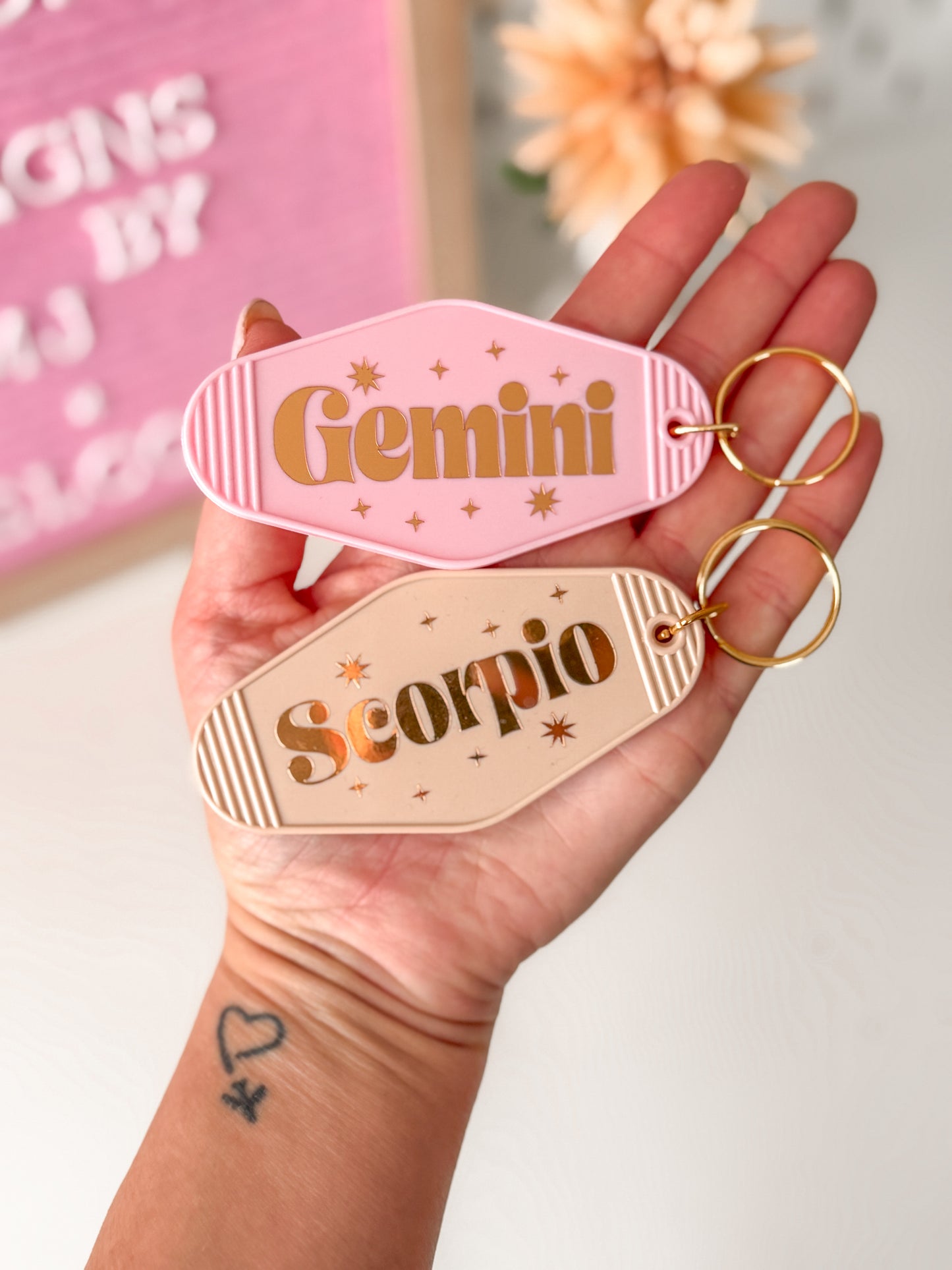 Zodiac Motel Keychain