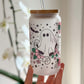 Floral Ghost Glass Tumbler