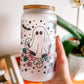 Floral Ghost Glass Tumbler