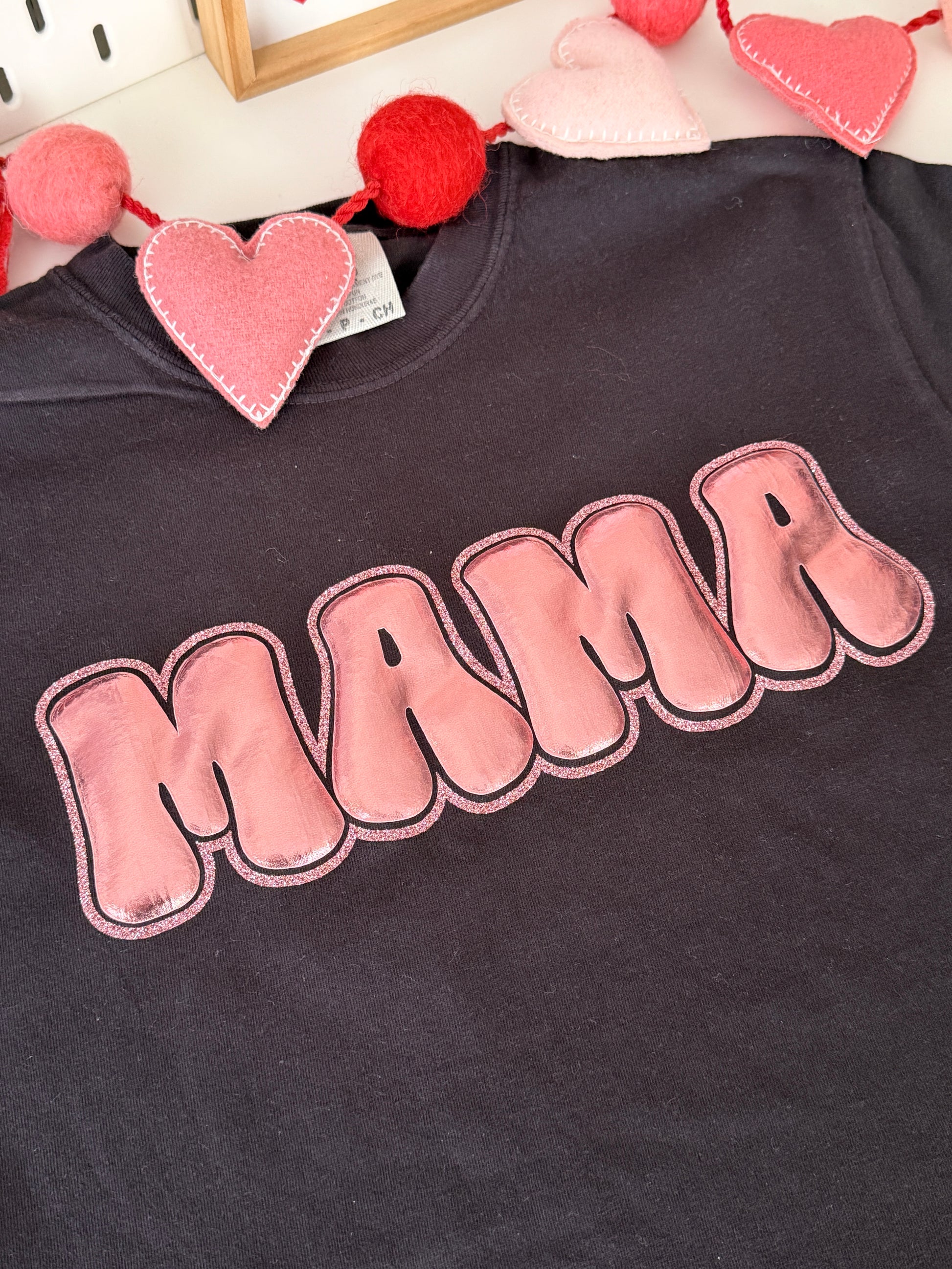 Metallic MAMA Puff Tshirt