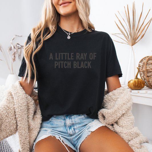 Pitch Black - Tshirt 3D Puff