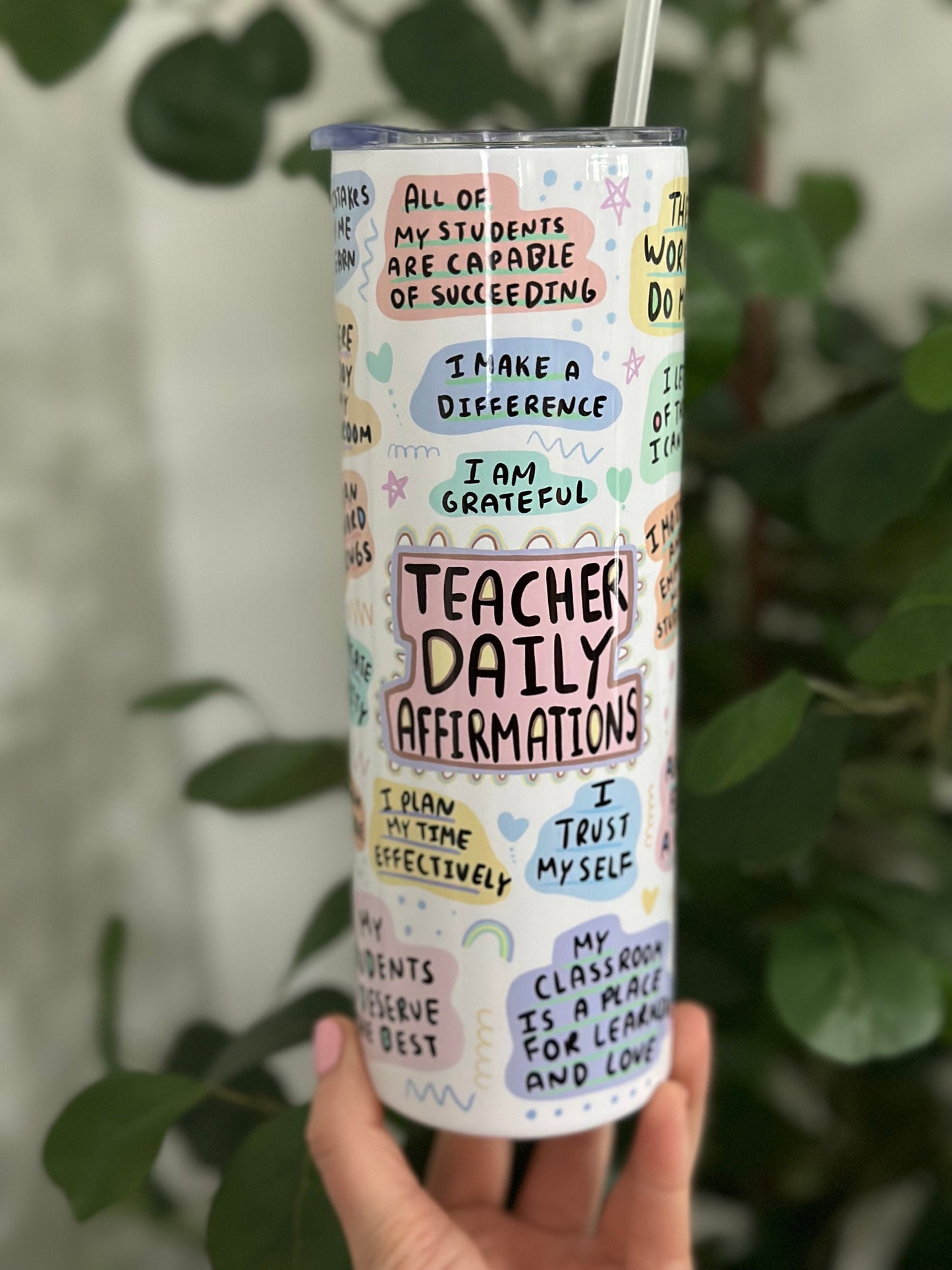 Teacher Daily Affirmations 20oz