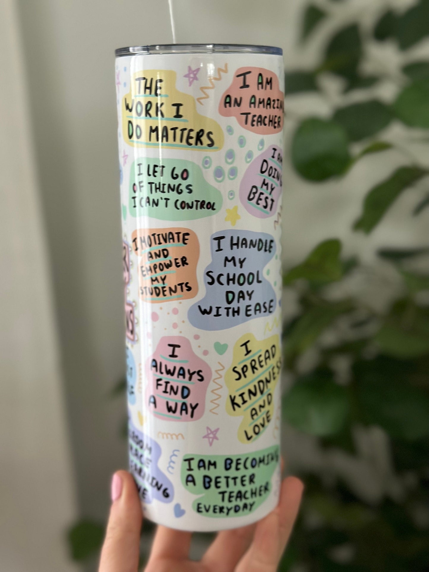 Teacher Daily Affirmations 20oz