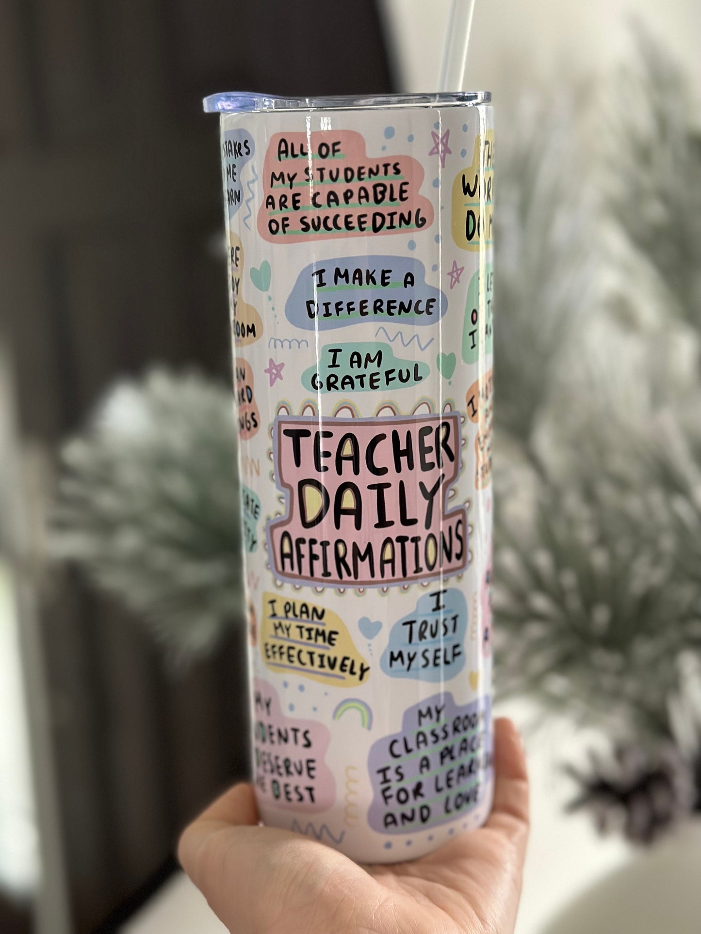 Teacher Daily Affirmations 20oz