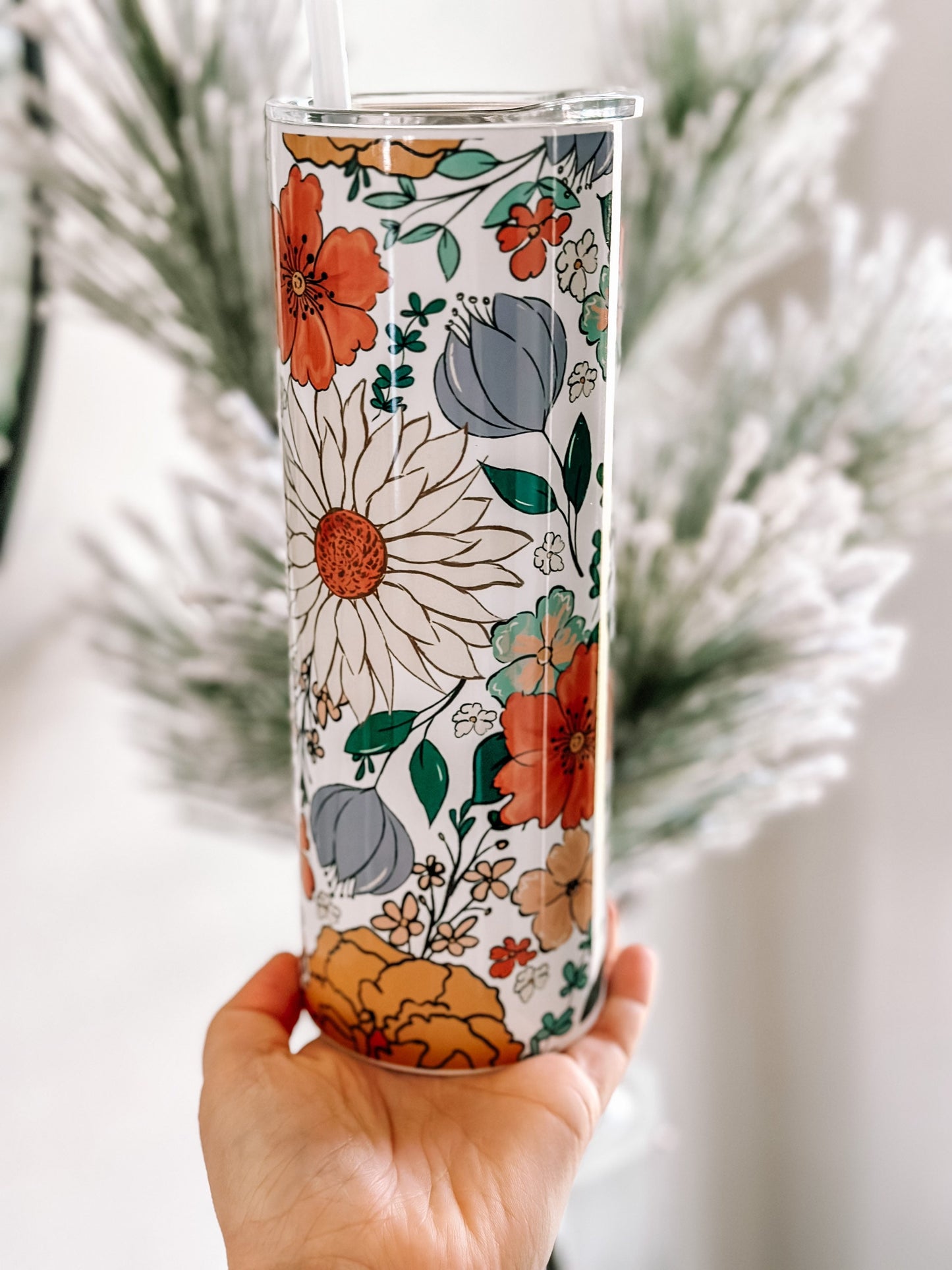 Vintage flowers 20oz