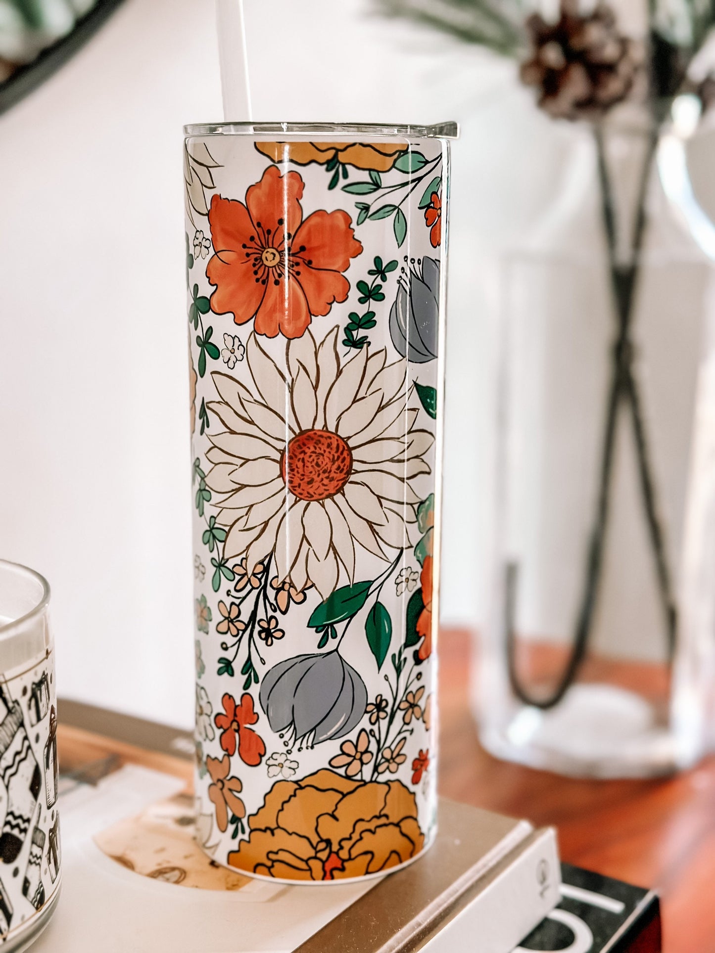 Vintage flowers 20oz