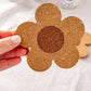 Flower Cork Coasters