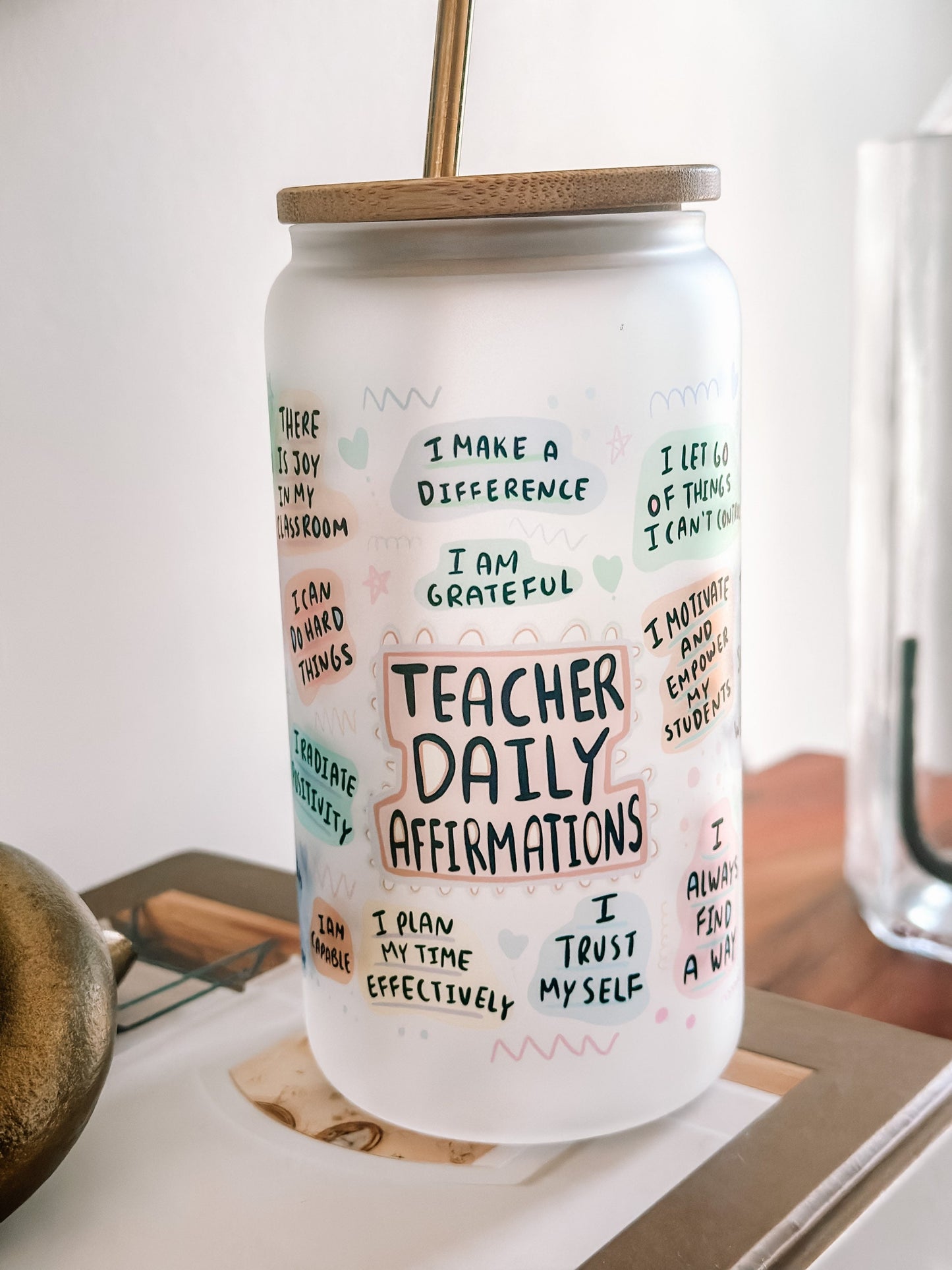 Teacher Daily Affirmations 16oz